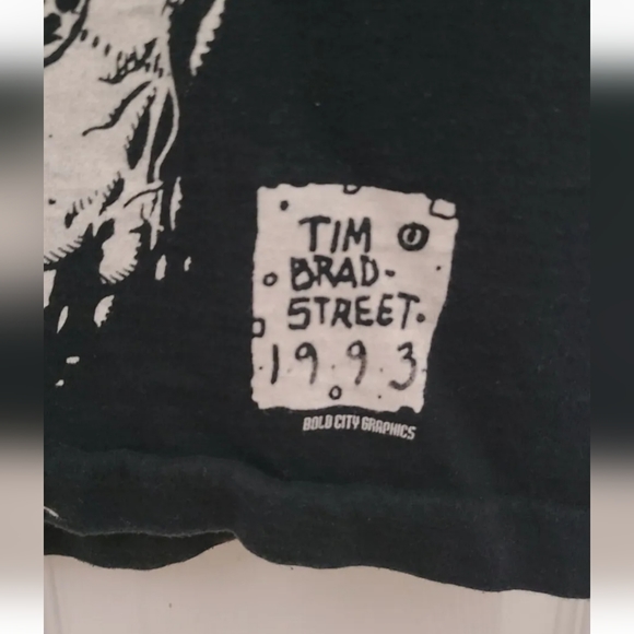 VERY RARE VTG Gallows Red Sky Diary T Shirt Tim Bradstreet AOP Size XL 1993 - Picture 3 of 10